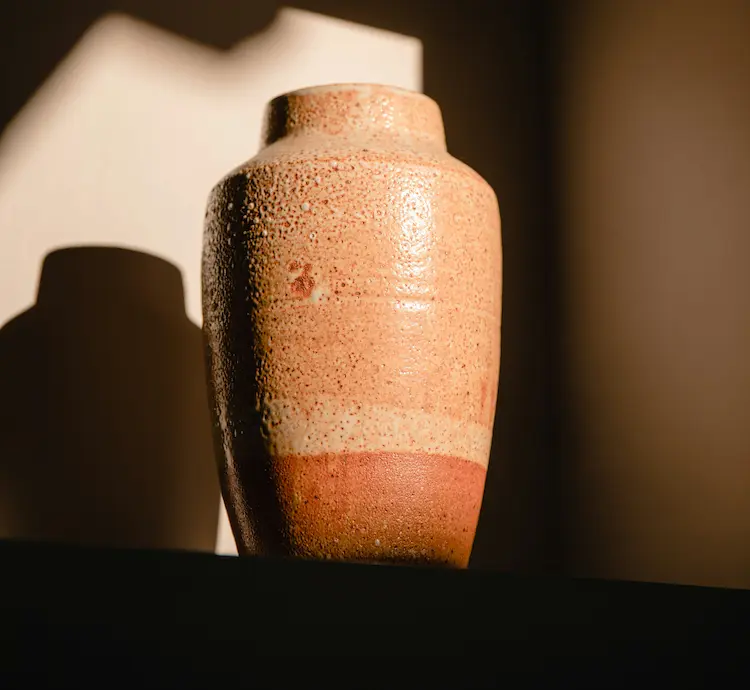 A cremation urn.